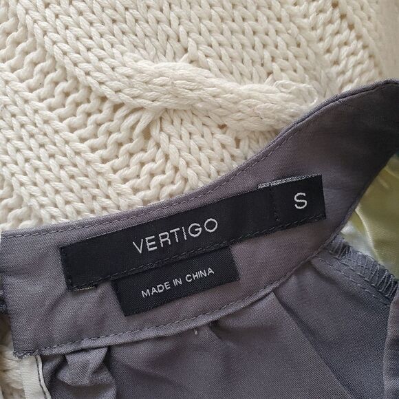 Vertigo Paris Evening Floral Scoop Neck Print Mini Dress Size Sm - Picture 11 of 13